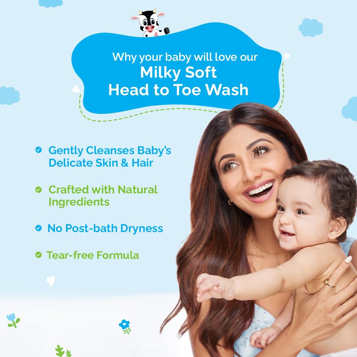 Mamaearth Milky Soft Head to Toe Wash 400ml thumbnail