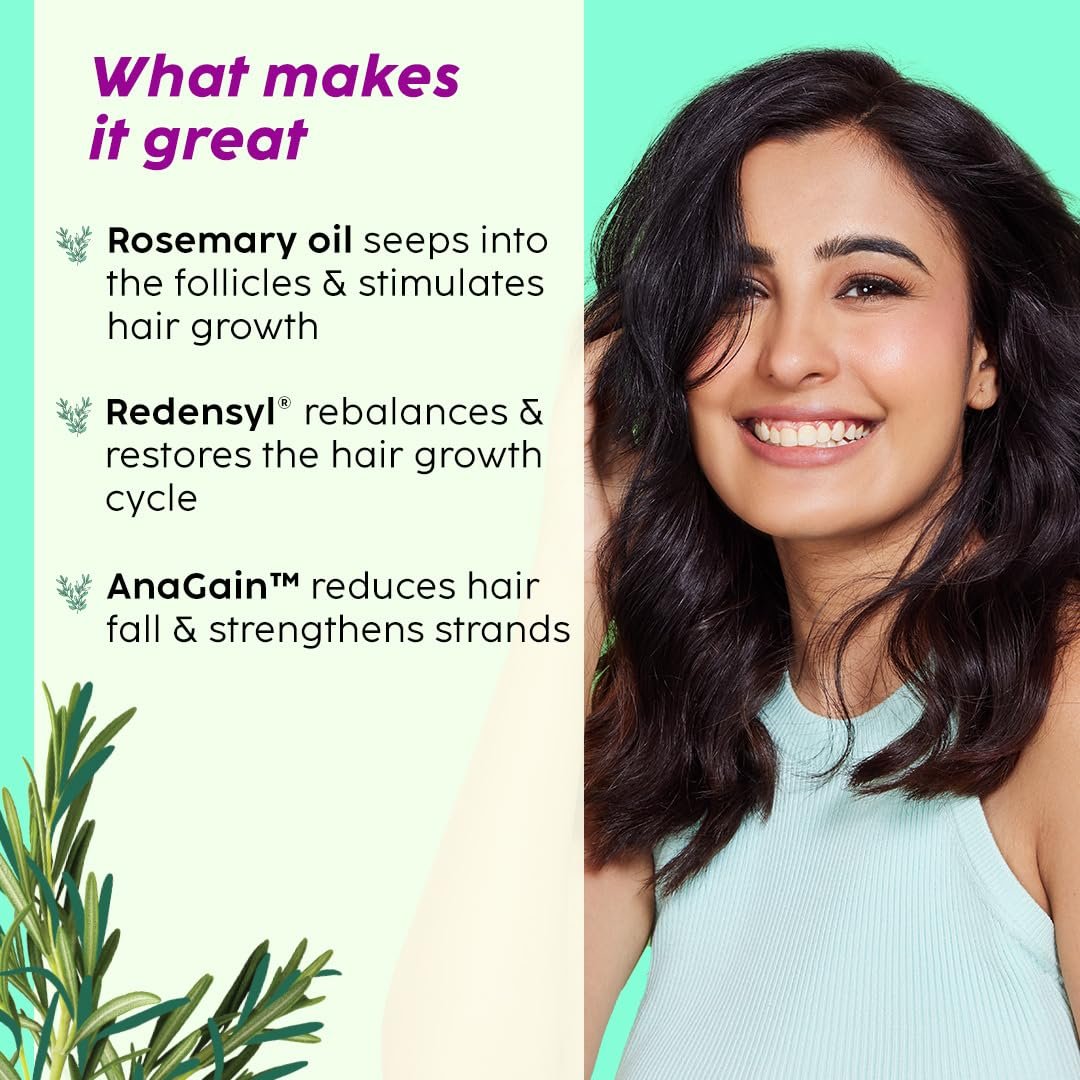 PLIX - THE PLANT FIX Rosemary Anti-Hair Fall Treatment Advanced Hair Mask With 3% Rosemary Extract, Ceramides & Plant Keratin | Hair Mask For Dry And Frizzy Hair| 200 Gram thumbnail