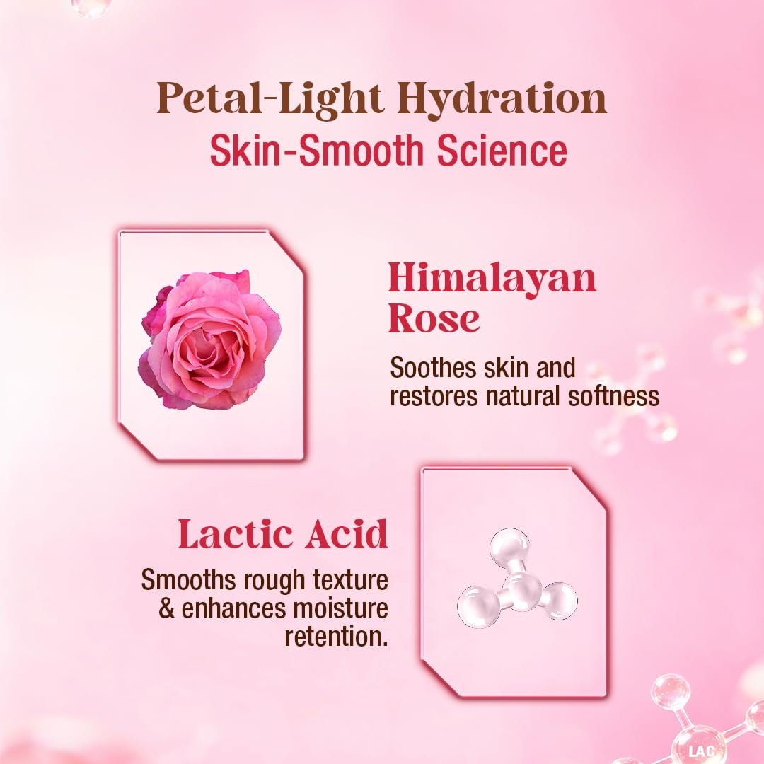 WOW Skin Science Himalayan Rose Body Lotion For Light Hydration - Normal To Oily Skin - with Rose Water, Beetroot Extract - 400mL thumbnail