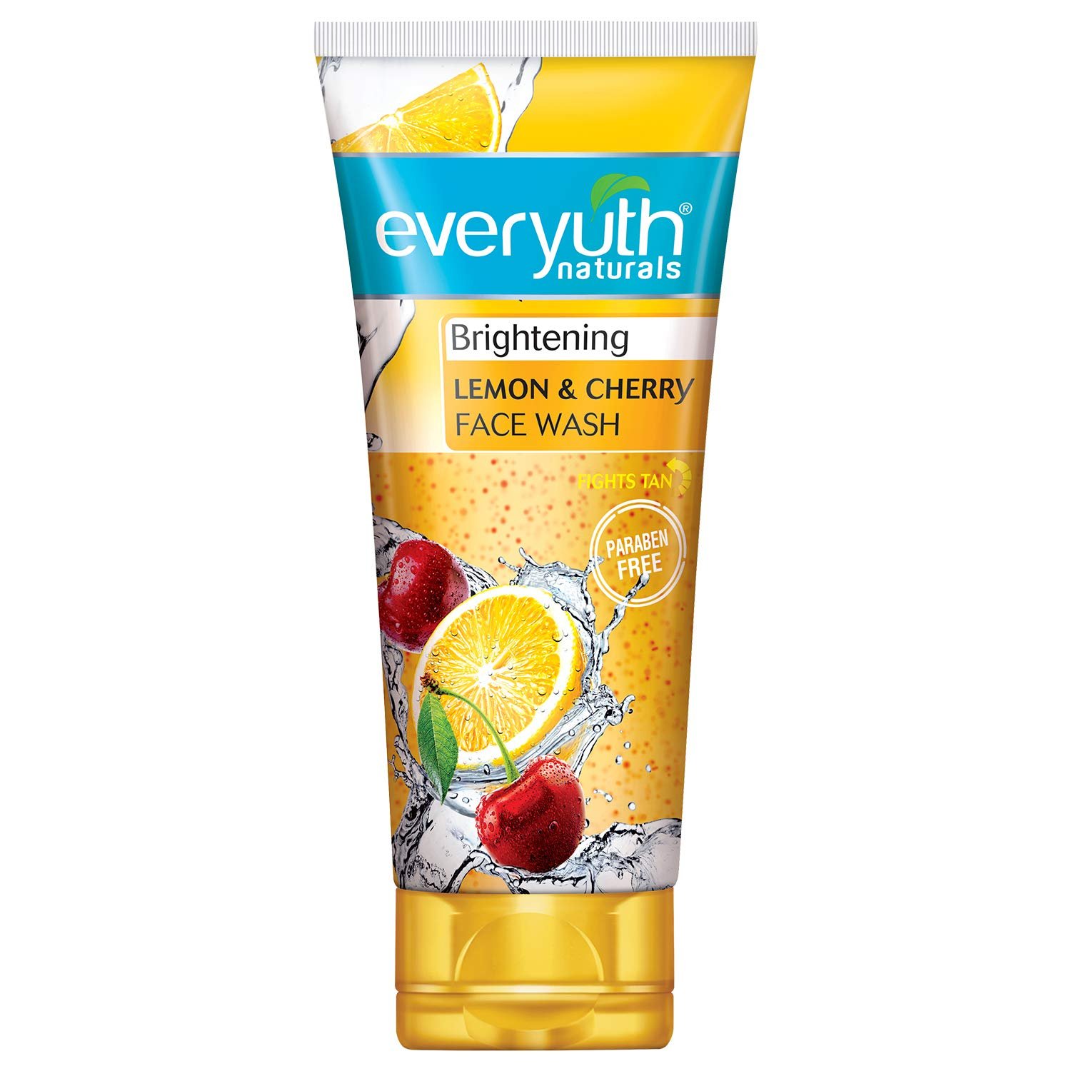 Everyuth Naturals Brightening Lemon & Cherry Face Wash|Deep Cleansing, Oil Control & Tan Reduction| For All Skin Types|Paraben Free - 150 g thumbnail