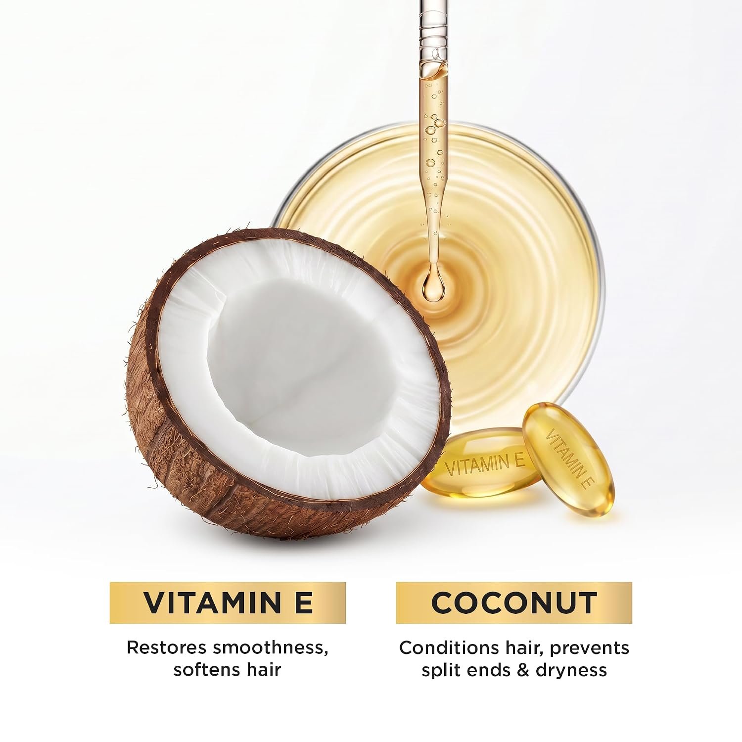 Parachute Advansed Gold Vitamin E Coconut Hair Oil| Long & Soft Hair | For All Hair Type| No Paraben & Silicones| 300ml thumbnail