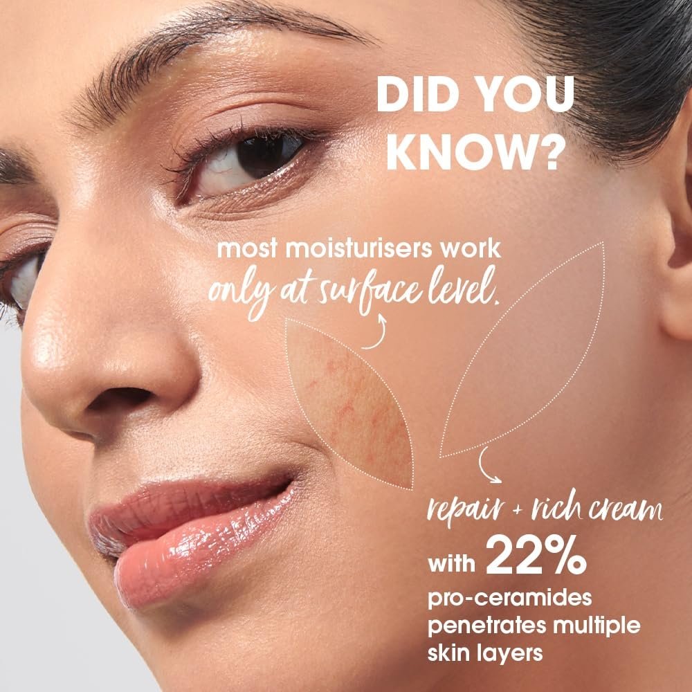 Simple Barrier Repair+, Hydrating Cream, Moisturiser, 40g, for Dry & Sensitive Skin,  Free from Harsh Chemicals, for Women thumbnail