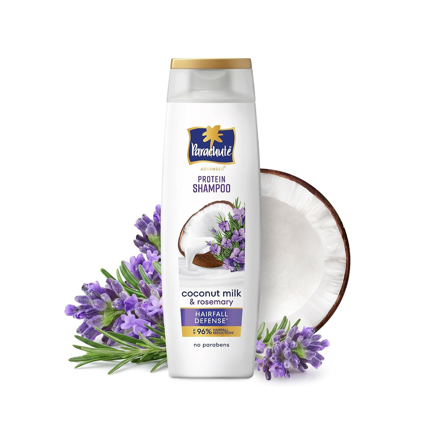 Parachute Advansed Protein Shampoo with Coconut Milk & Rosemary | Paraben free | For Men & Women | 340ml thumbnail