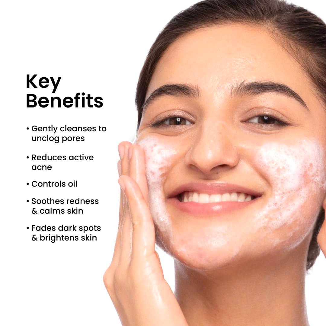 Foxtale Oil & Acne Control Face Wash | 2% Salicylic Acid + Niacinamide + cica | Fights Acne, Controls Oiliness & Soothes Face | for Oily, Acne & Combination Skin | Men & Women, 150 ml thumbnail