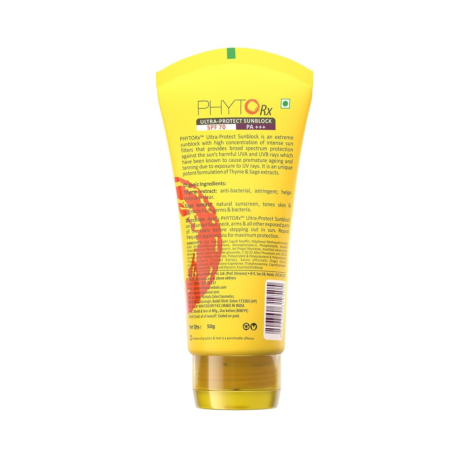 Lotus Professional PhytoRx Ultra Protect Sunblock Cream SPF 70 PA+++ 100ml thumbnail