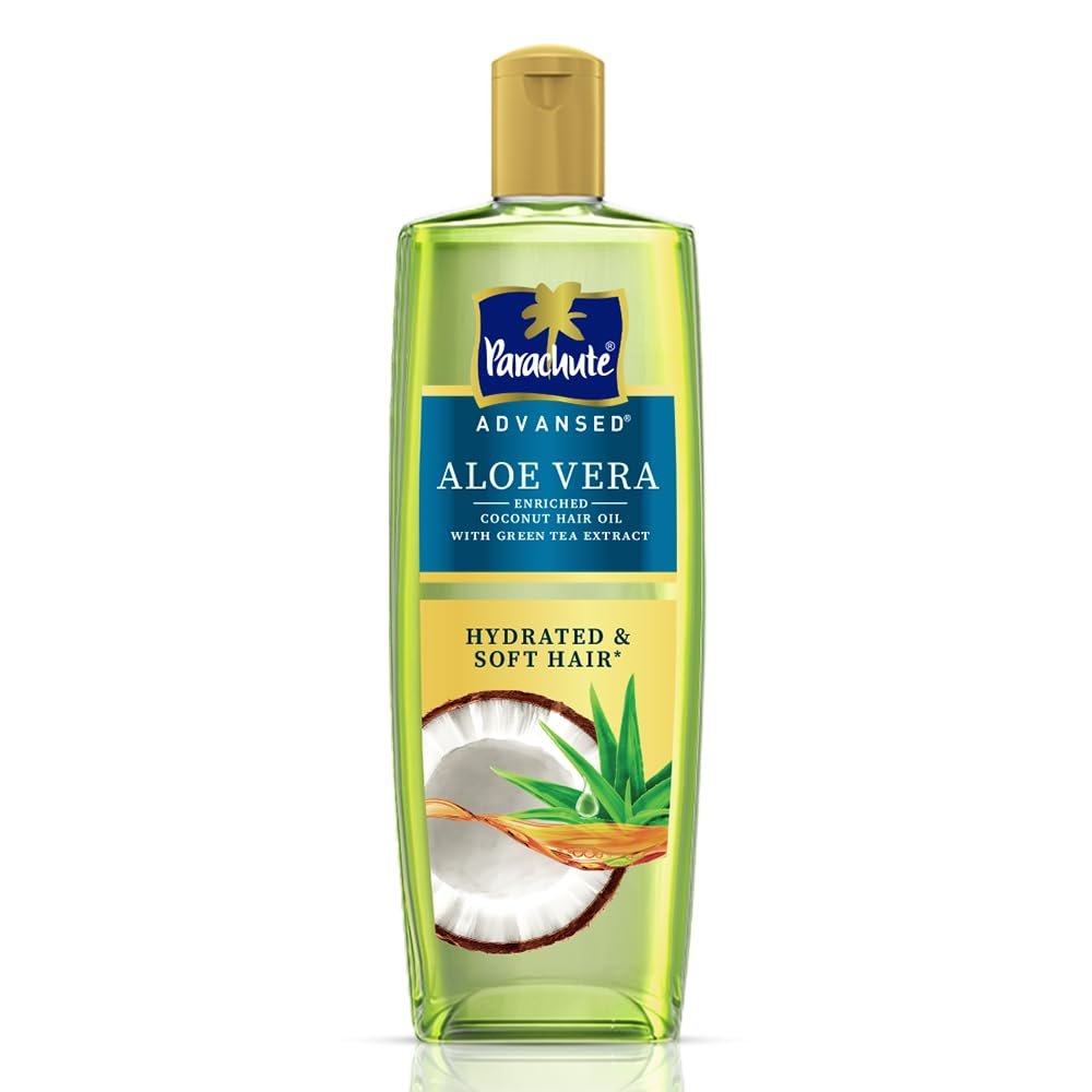 Parachute Advansed Aloe Vera Enriched Coconut Hair Oil for Hydrated & Soft Hair | Intense Nourishment for Locking in Moisture - 300 ML thumbnail