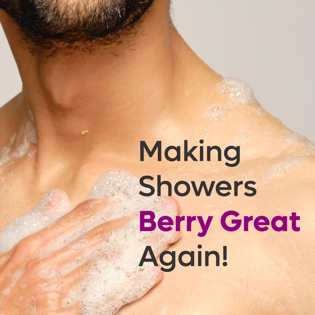 mCaffeine Blueberry Blast Body Wash with Fruity Fresh Blueberry Long Lasting Fragrance - 300 ml | Deep Cleansing & Detan for Soft & Smooth Skin | Shower Gel | thumbnail