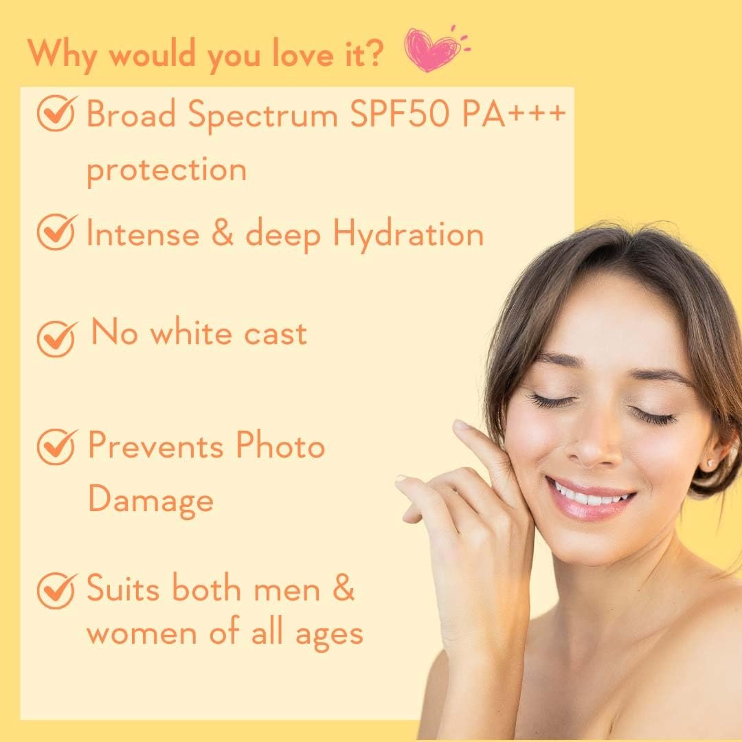 WishCare Sunscreen Body Lotion with SPF 50 PA++++ In- Vivo Tested | Body Sunscreen SPF50 With Broad Spectrum UVA & UVB Protection, No White Cast |   For Women & Men | 200ml thumbnail