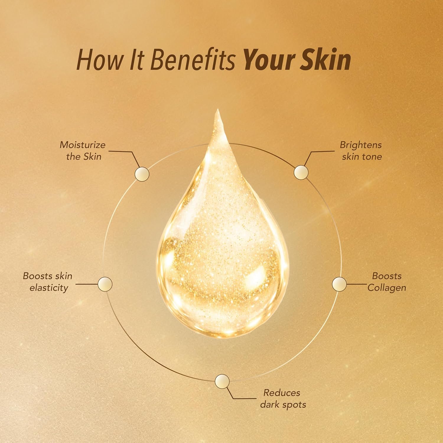 Dr.Rashel Gold Face Serum for Moisturizing & Glowing Skin | Fighting against Aging, Sun Damage, Dark Spots | 30ml thumbnail