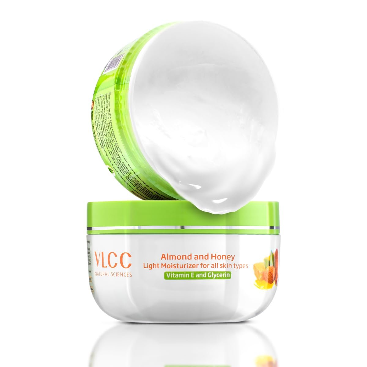 VLCC Almond and Honey Light Moisturiser Cream - 200g | With Vitamin E and Glycerin | Vitamin E Body Moisturizer | Soft and Smooth Skin | Intense, Long-lasting Hydration. thumbnail