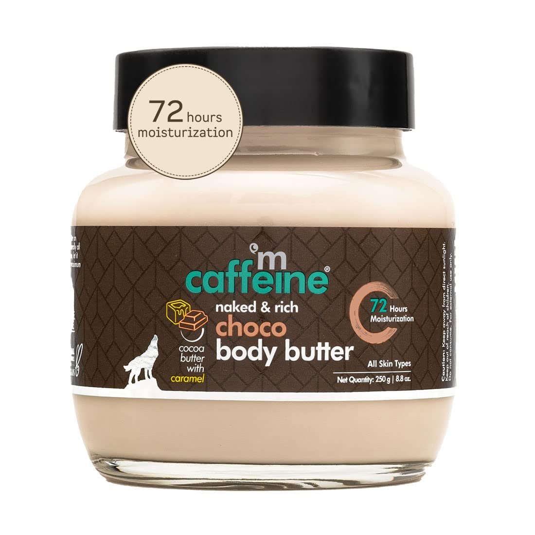 mCaffeine Body Butter For Dry Skin For Both Women And Men (250Gm) | Shea Butter Moisturizer With Cocoa Butter & Caffeine | v thumbnail
