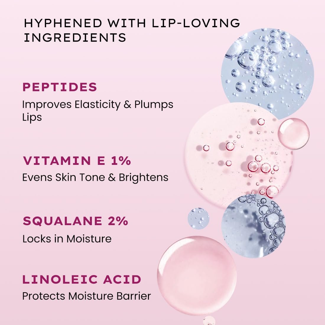 Hyphen Tinted Lip Balm | Brightens & Reduces Dark Lips & Pigmentation | 1% Vitamin E, Peptide & 2% Squalane | Winter Lip Care | Orchid (Mauve Shade)- 10g thumbnail