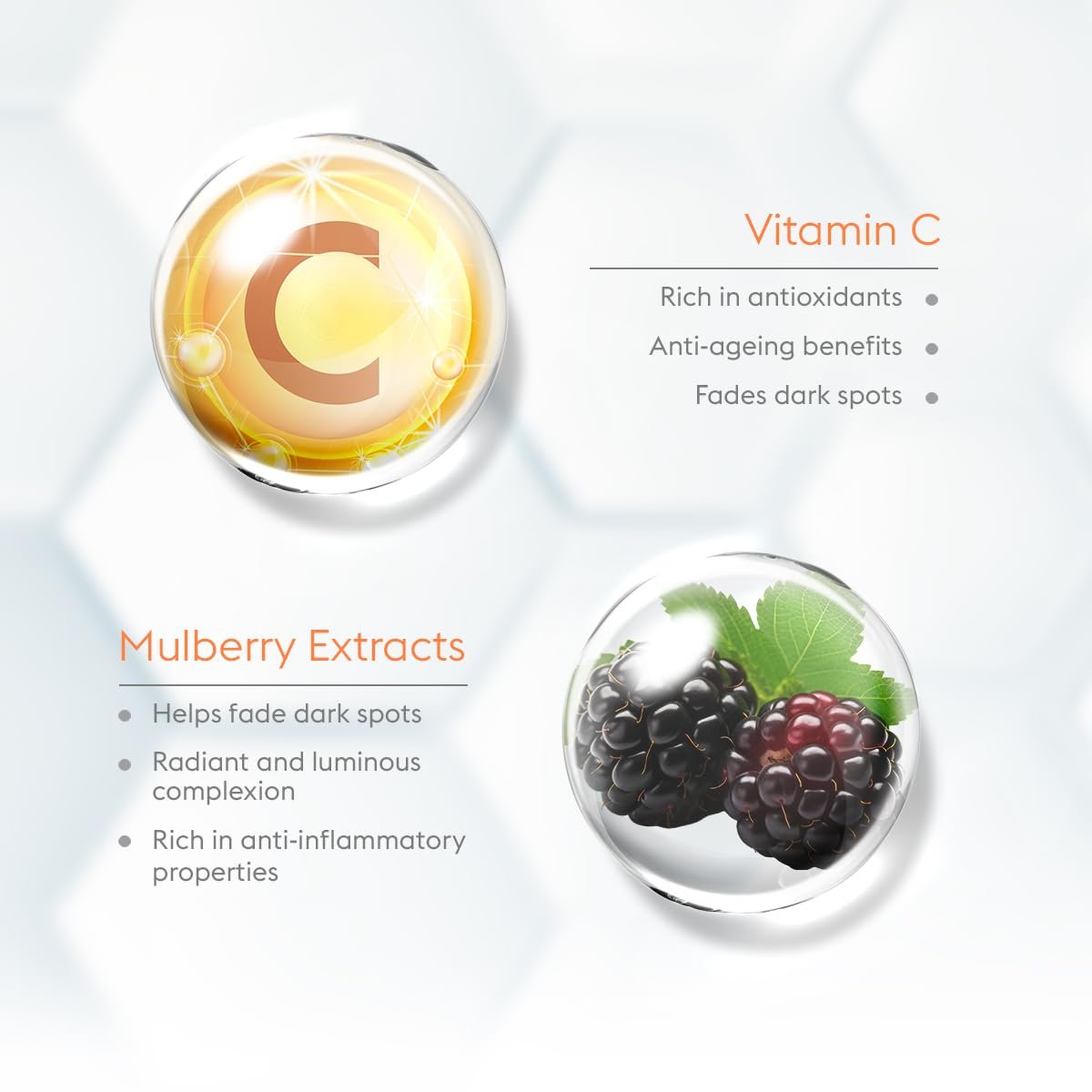 VLCC Vitamin C & Mulberry Serum Facewash - 150 ml to Reduce Blemishes & Brighten for AM | with Free Hyaluronic Acid & Aloe Vera Serum Facewash - 150 ml to Strengthen Skin Barrier for PM (B1G thumbnail