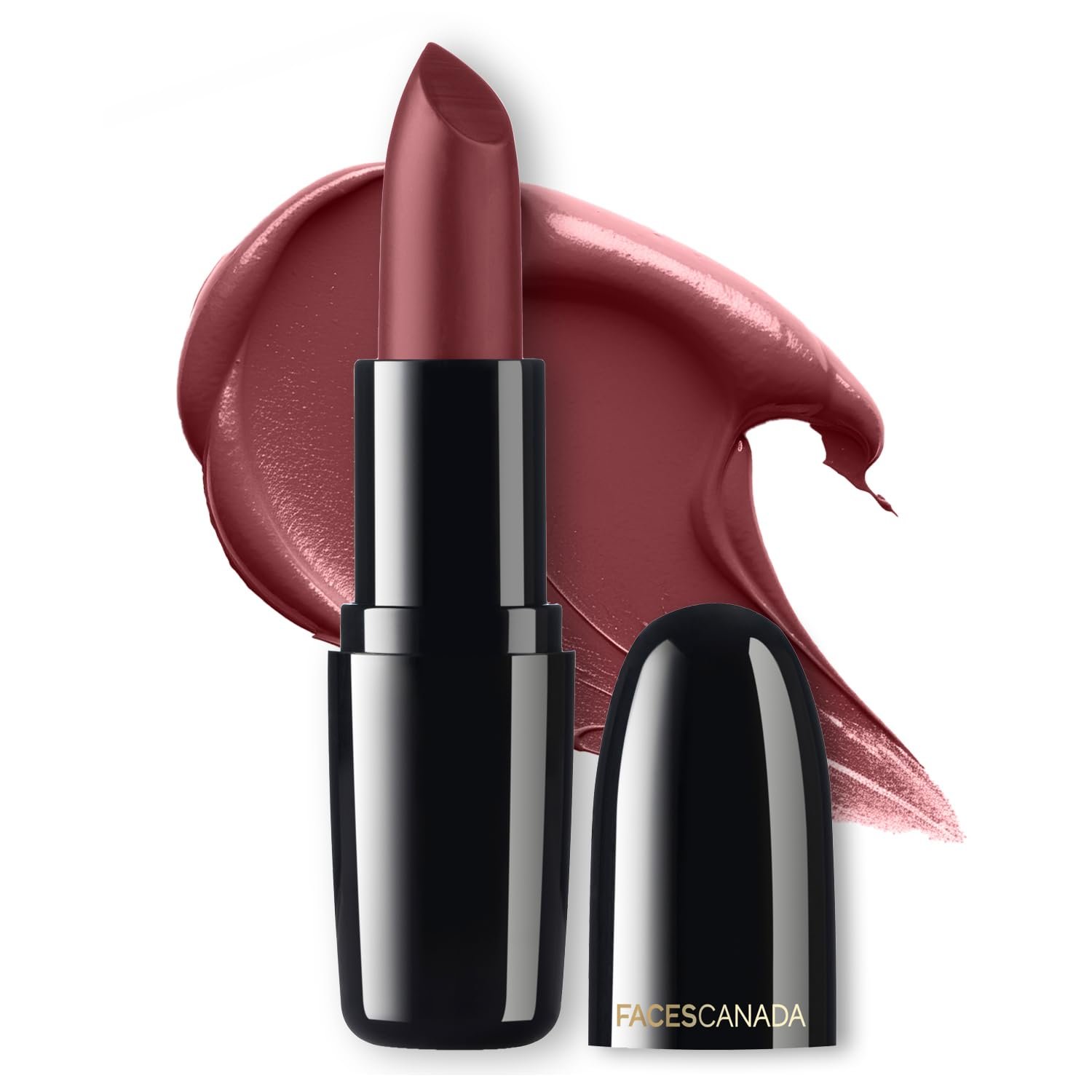 FACESCANADA Weightless Creme Finish Lipstick - Burgundy (Maroon), 4G | Creamy Finish | Smooth Texture | Long Lasting Rich Color | Hydrated Lips | Vitamin E, Jojoba Oil, Shea Butter