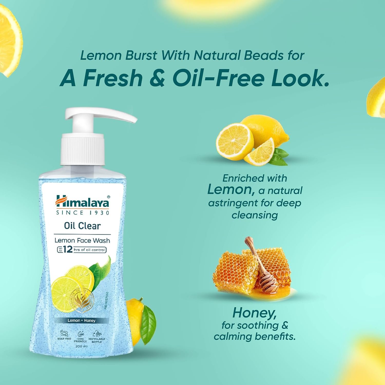 Himalaya Oil Clear Lemon Face Wash – Deep Cleansing & Oil Control Facial Cleanser, 200ml thumbnail