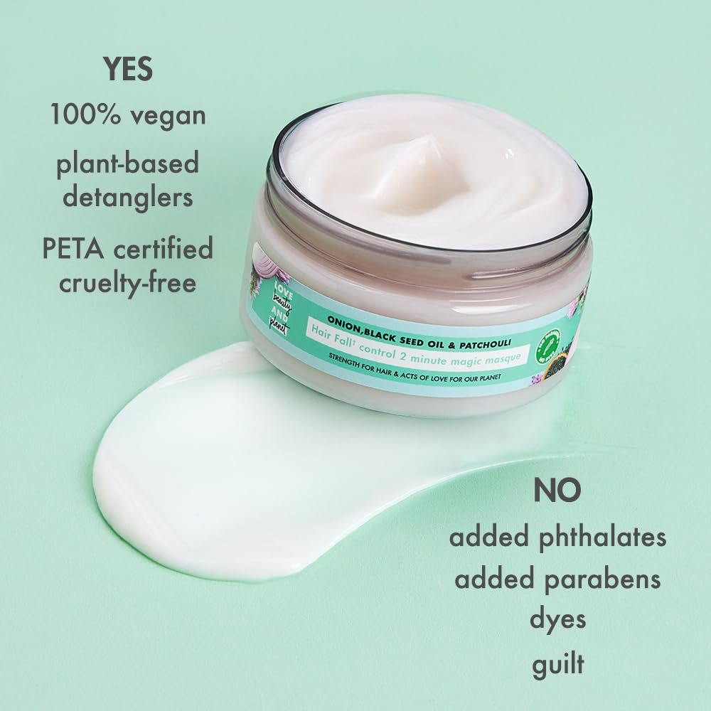 Love Beauty & Planet Onion, Black Seed & Patchouli Magic Mask for Hair Fall ControlINo Sulfates,No Paraben|200ml thumbnail