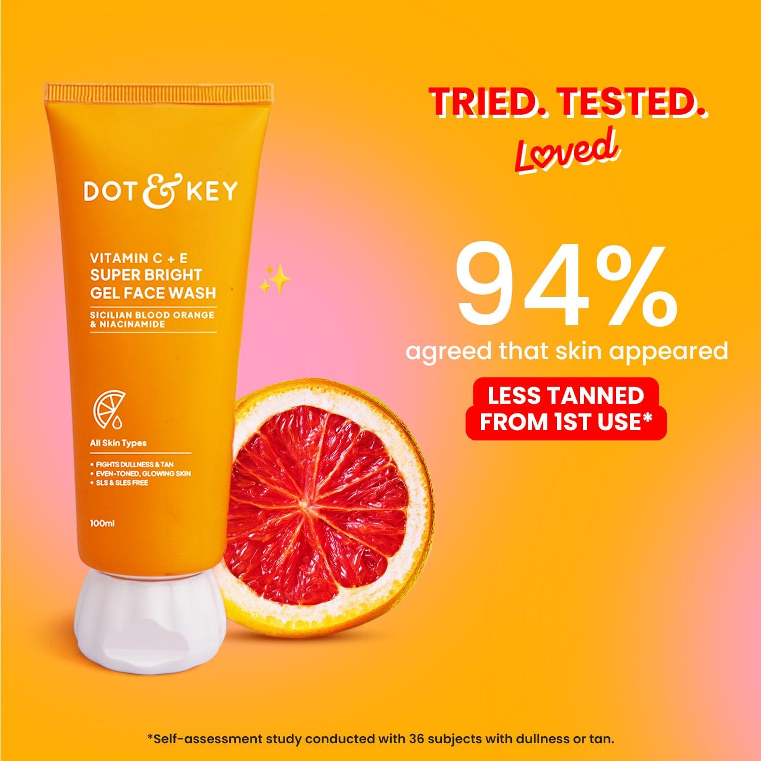 DOT & KEY Vitamin C + E Super Bright Gel Face Wash For Glowing And Brightening Skin | All Skin Types|With Triple Vitamin C| Face Wash For Women & Men|100 Ml thumbnail