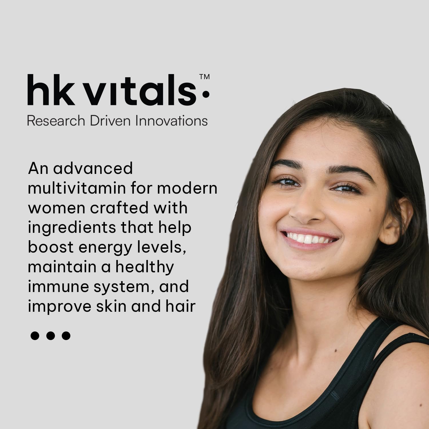 hk vitals Multivitamin Plus Women, 60 Tablets Daily Multivitamin | Supports Joint, Skin & Hair Health thumbnail