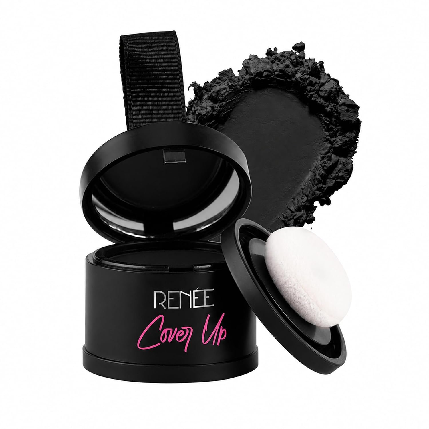 RENEE Cover-Up Hair Powder - Black | Covers Grey Roots & Bald Spots Instantly | Highly Pigmented, Fuller & Denser Look | Long-Lasting | Matte Finish | Fine Powder | Flawless Application 4gm thumbnail