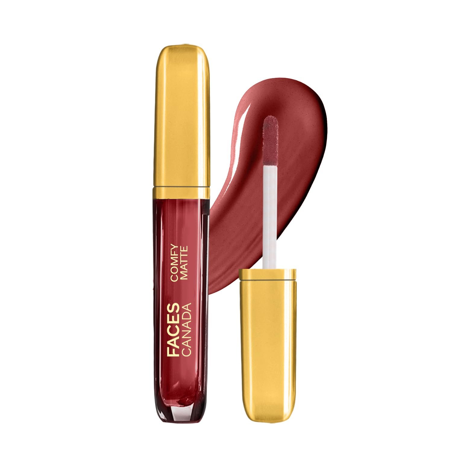 FACESCANADA FACES CANADA Comfy Matte Liquid Lipstick - Note To Self 07, 3 ml | Comfortable 10HR Longstay Intense Color Almond Oil & Vitamin E Infused Super Smooth No Dryness Alcohol 07 thumbnail