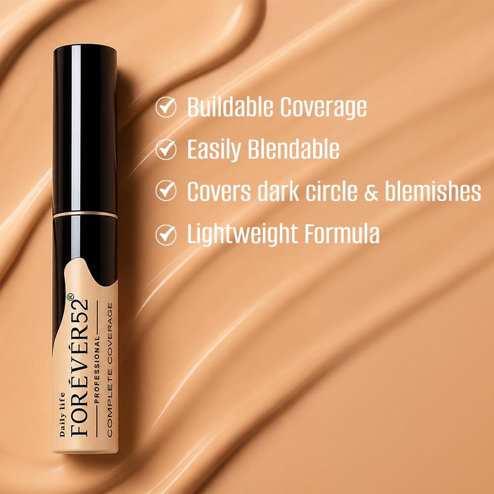 Daily Life Forever52 Complete Coverage Concealer | Easily Blendable, Natural Finish, Crease-Resistant & Buildable Coverage for Face Makeup (Milkshake-12) thumbnail