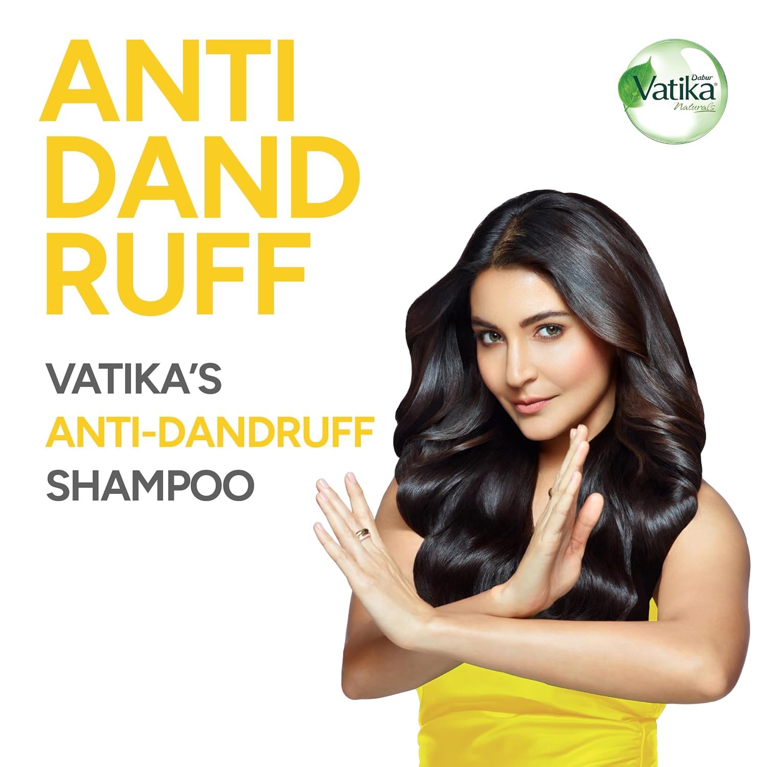 Dabur Vatika Naturals Anti Dandruff Shampoo - 640 ml | 7 Natural Herb Extracts | Contains Lemon, Methi & Tea Tree Oil | Exfoliates Flaky Scalp for Dandruff-Free Hair | thumbnail