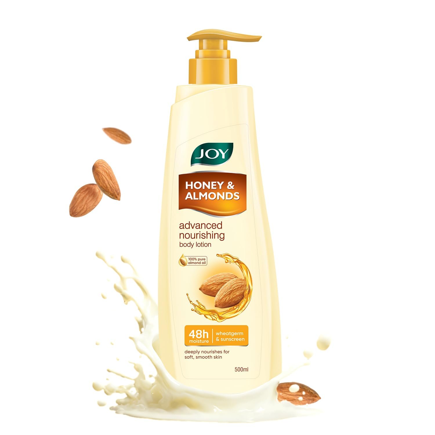 Joy Honey & Almonds Advanced Nourishing Lightweight Winter Body Lotion 500ml | Enriched With Shea Butter | Natural Sunscreen Filters | Suitable for Normal to Dry Skin thumbnail