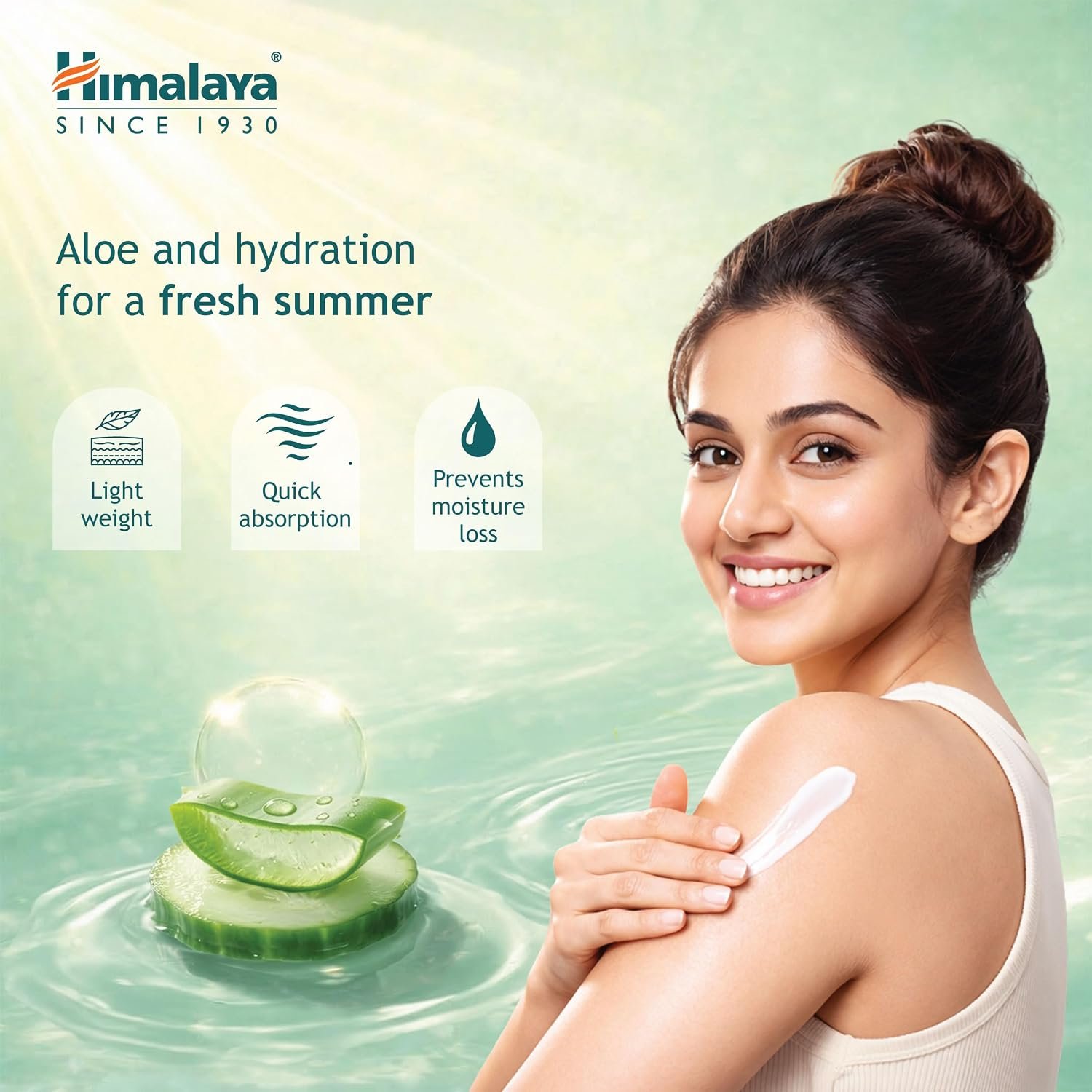 Himalaya Aloe & Cucumber Refreshing Serum Body Lotion| 400ml| Aloe Vera | Cucumber Extracts| Refreshes & Cools Skin | 48 H Moisturization | pH 5.5 | Moisturizes 5 Layers Deep thumbnail