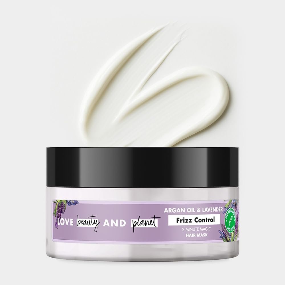 Love Beauty and Planet Argan Oil & Lavender Magic Mask for Smooth Frizz Free Hair|No Sulfates,No Paraben|100 Millilitre thumbnail