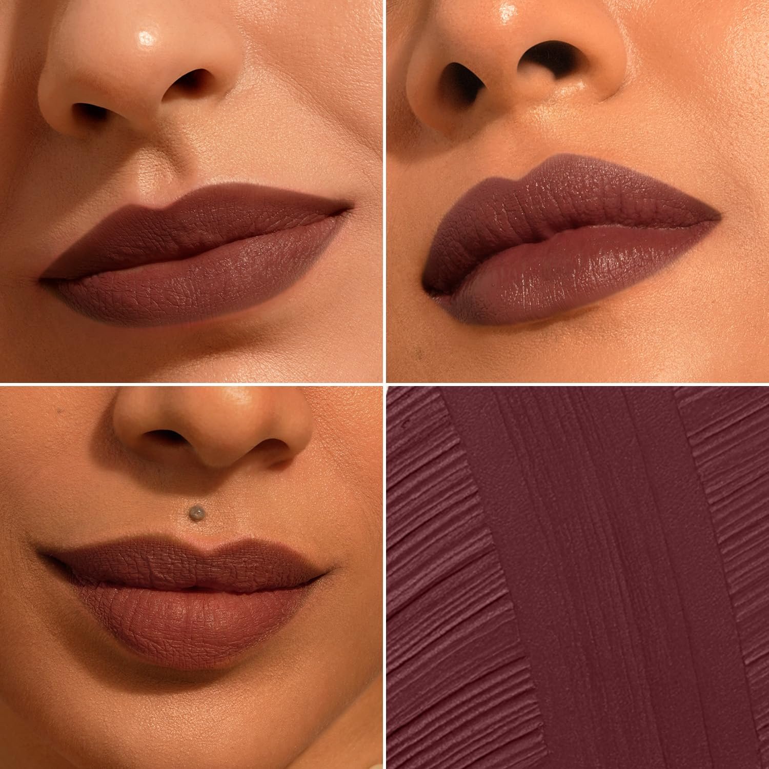 Pilgrim Oh So Crème! Bullet Lipstick | Silky-Matte Finish | Highly Pigmented and Long Lasting | Enriched with Exotic French Grape Seed Oil | (Boujeé Babe-03) thumbnail