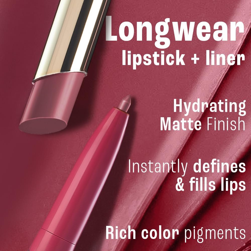 Lakme 9to5 Hya Beach Edit, Lipstick + Liner Duo, Vacay Pink, Infused with Hyaluronic Acid, Vitamin E, Jojoba Oil, Comfortable Matte Finish, SPF Powered, Hydrating Lipstick, 2+0.2 g thumbnail