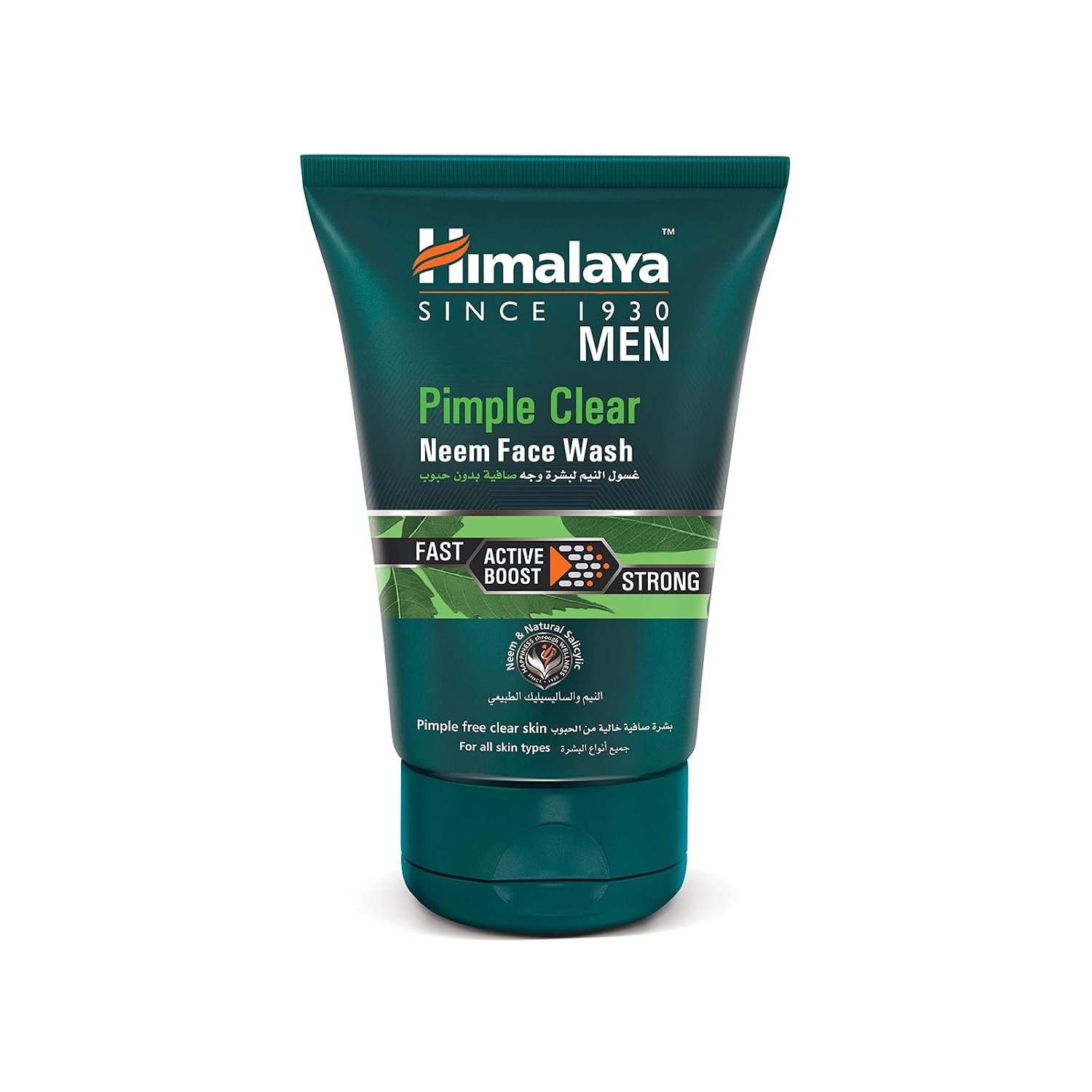 Himalaya Men Pimple Clear Neem Face Wash – Anti-Pimple & Deep Cleansing Facial Cleanser for Clear, Fresh & Healthy-Looking Skin, 100ml