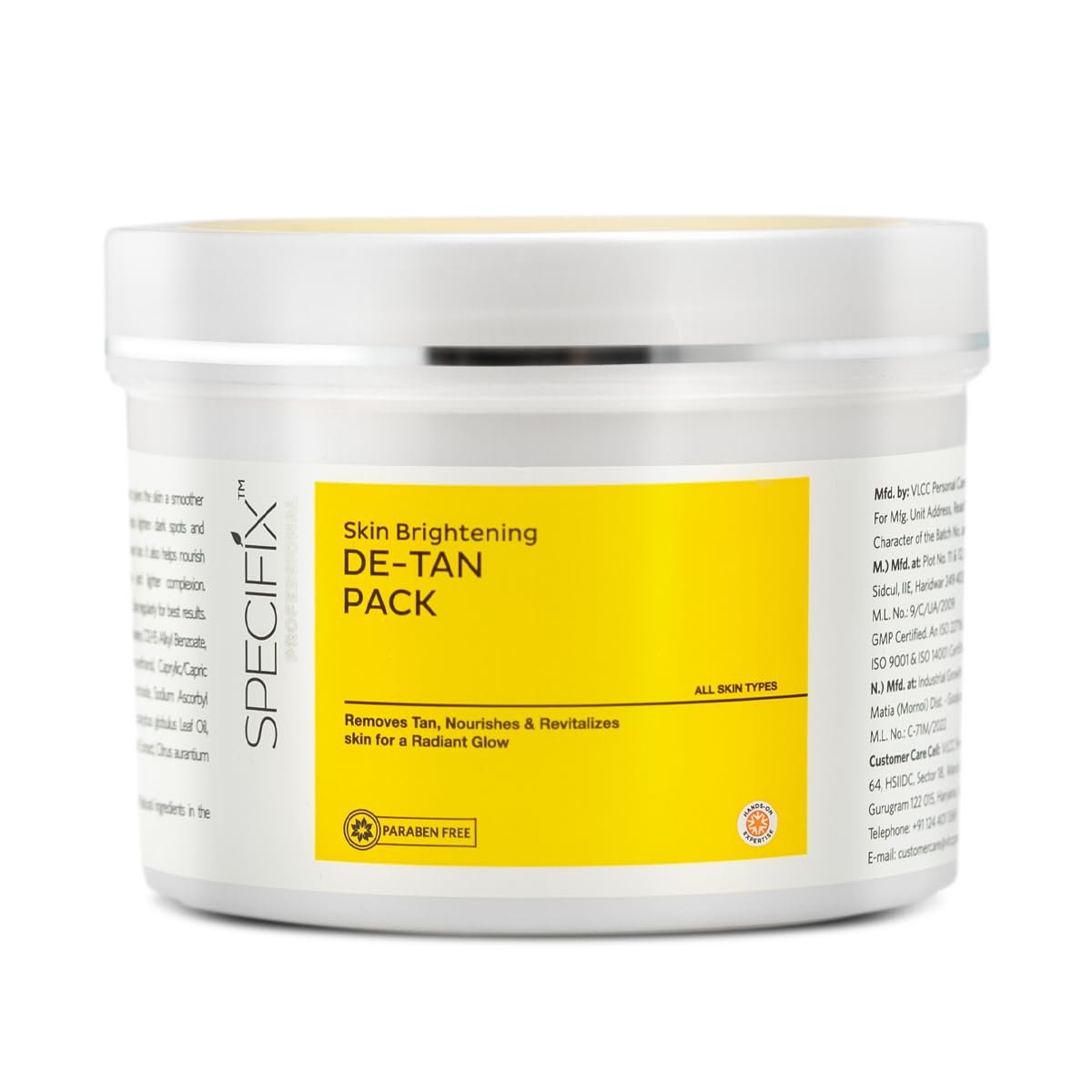 VLCC Specifix PROFESSIONAL Skin Brightening De-Tan Face Pack - 400g | With Glycolic Acid, Niacinamide, and Kojic Dipalmitate thumbnail