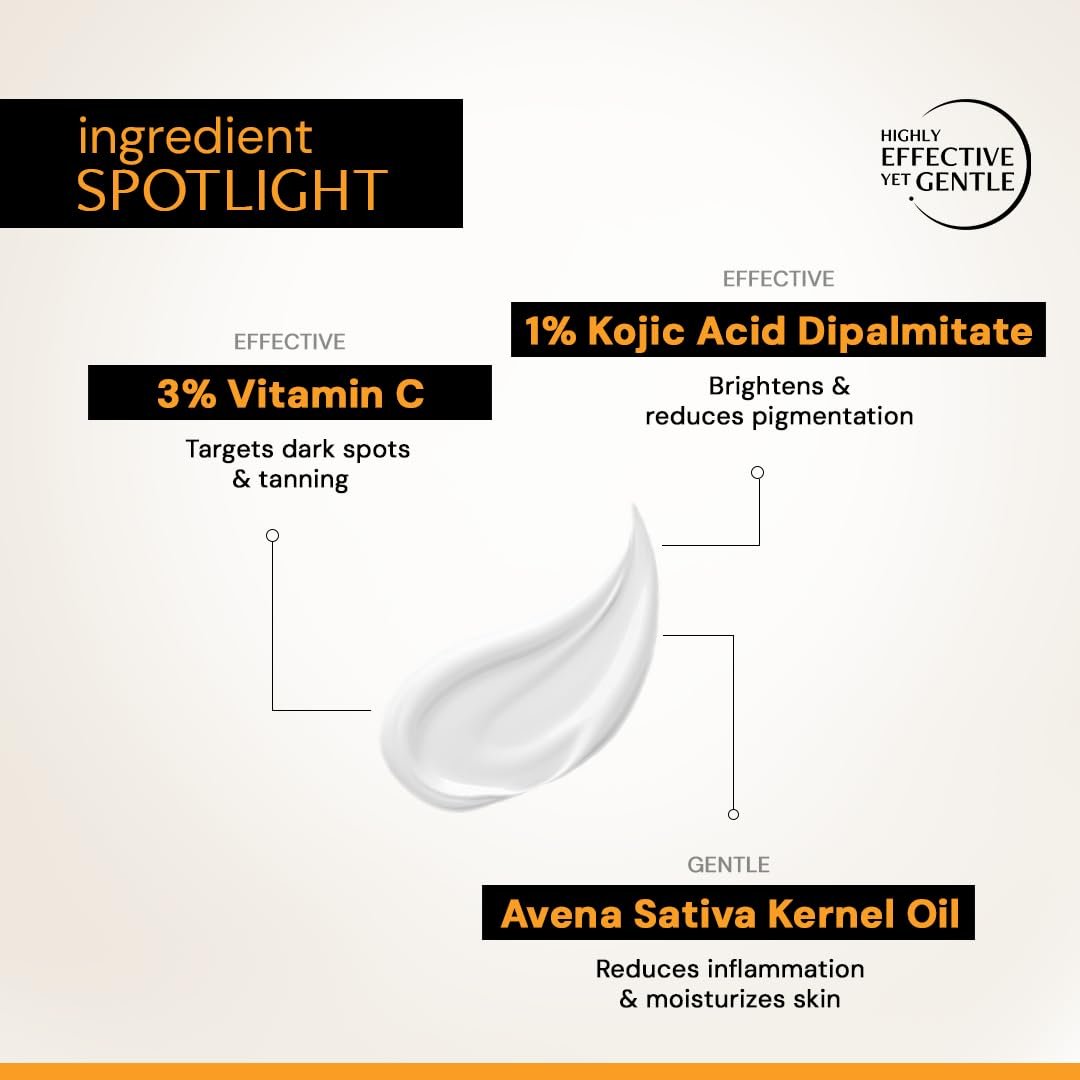 Deconstruct Vitamin C Brightening Face Moisturizer | 3% Vitamin C + 1% Kojic Acid + 5% Niacinamide | Reduces Dark Spots & Evens Skin Tone | Brightens, Hydrates & Strengthens Skin Barrier 50g thumbnail
