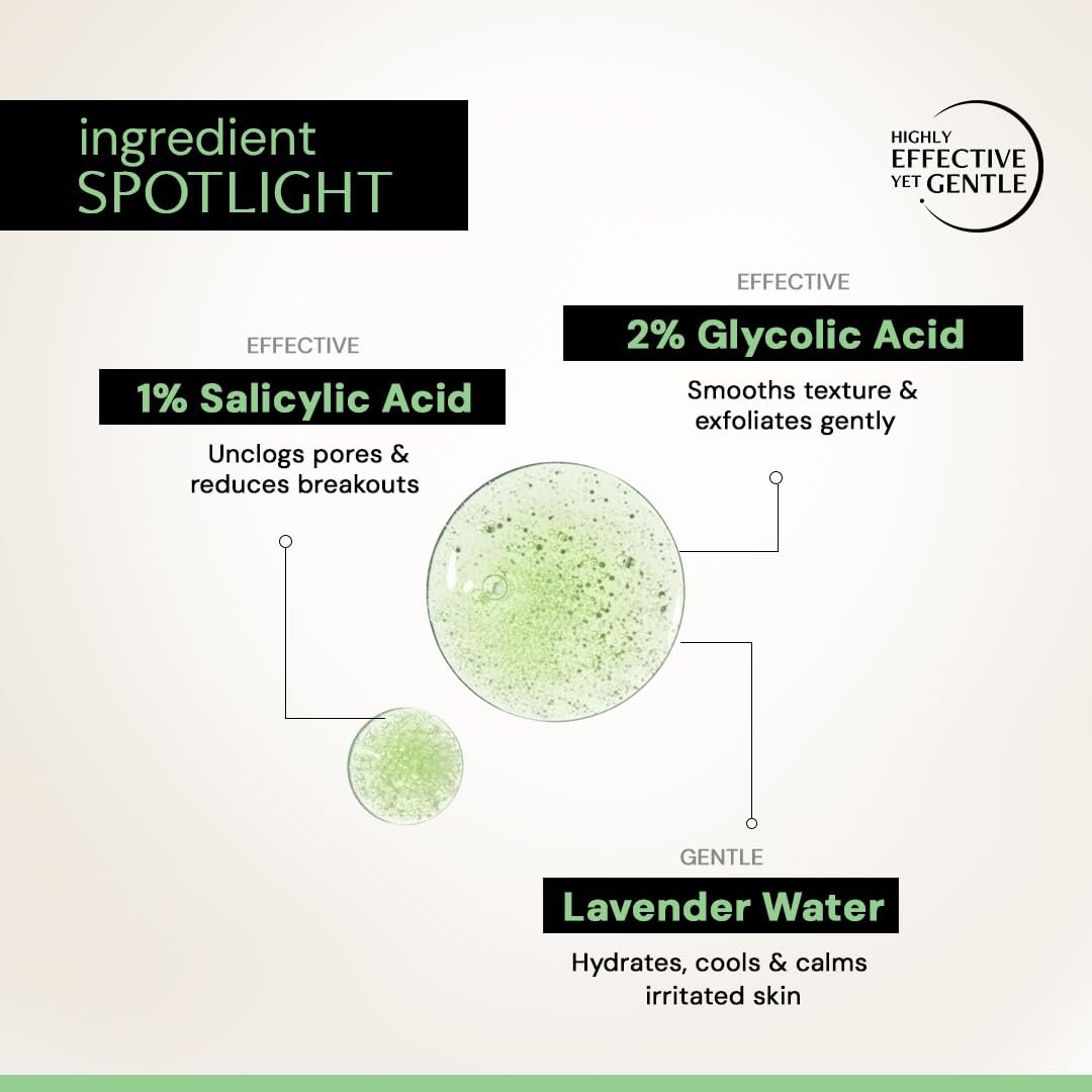 Deconstruct 1% Salicylic Acid Body Wash with 2% Glycolic Acid | Prevents Body Acne, Rough & Bumpy skin | Deeply cleanses skin | Shower gel for Women & Men- 200ml thumbnail