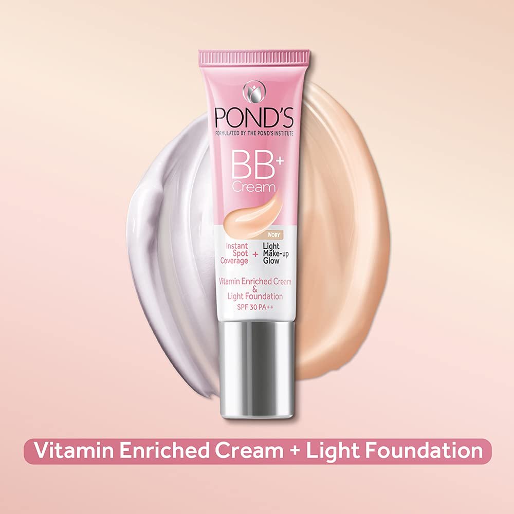 POND'S BB+ Cream | Instant Spot Coverage | Light Make-up Glow | Ivory 9g thumbnail