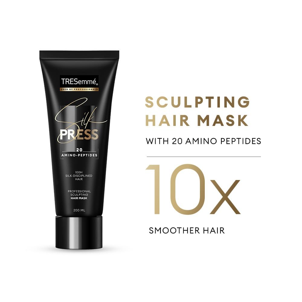 TRESemme Silk Press Sculpting Hair Mask 200ml | Intense Nourishing Hair Mask | Intense Smoothening | Smoother and Shinier | Sleeker Hair thumbnail