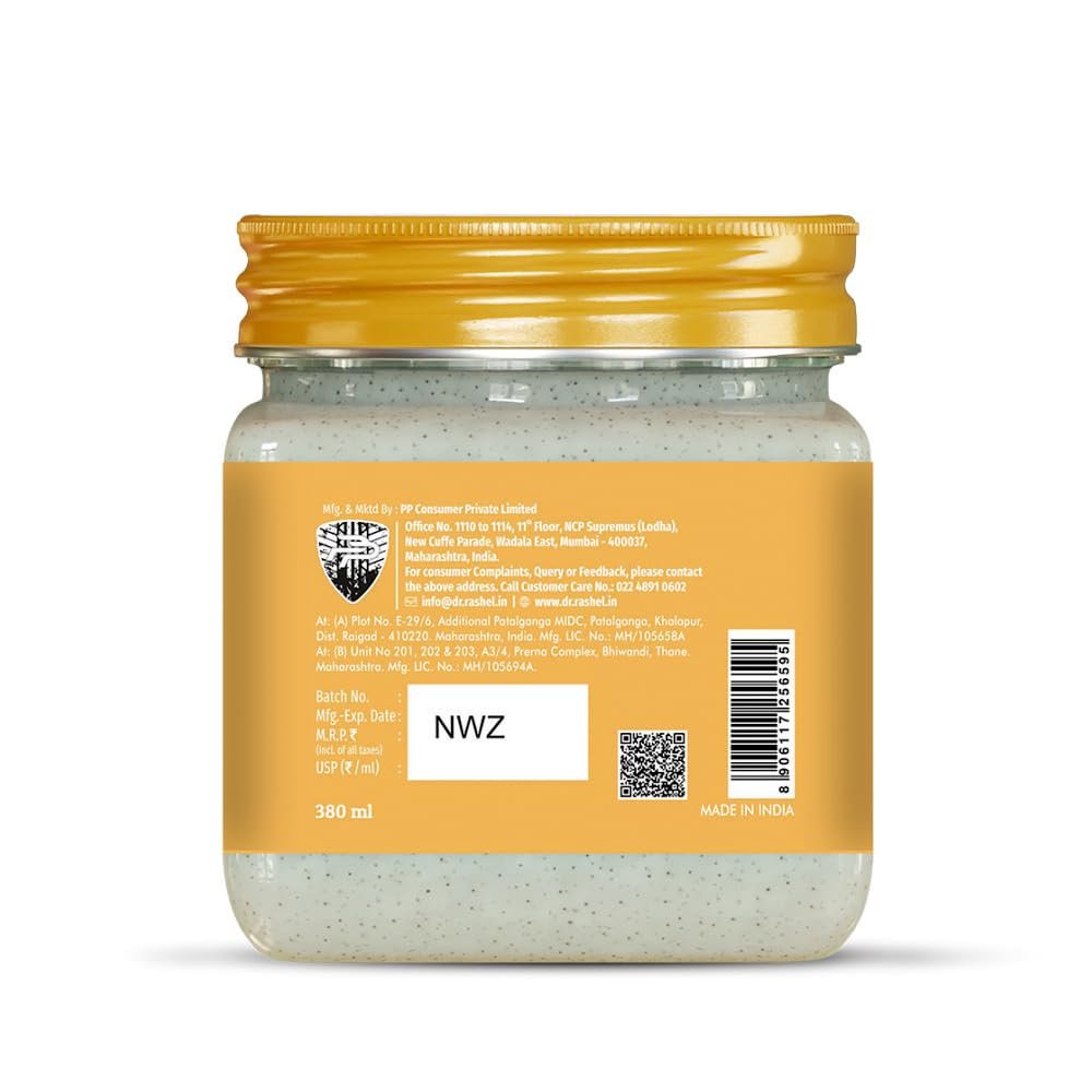 DR.RASHEL Beauty Elixirs Rice Water Face Scrub for Men & Women, Hydrating & Moisturizing Facial Scrub for Deep Exfoliation, Dead Skin Cell Remover for All Skin Types, 380 ml thumbnail