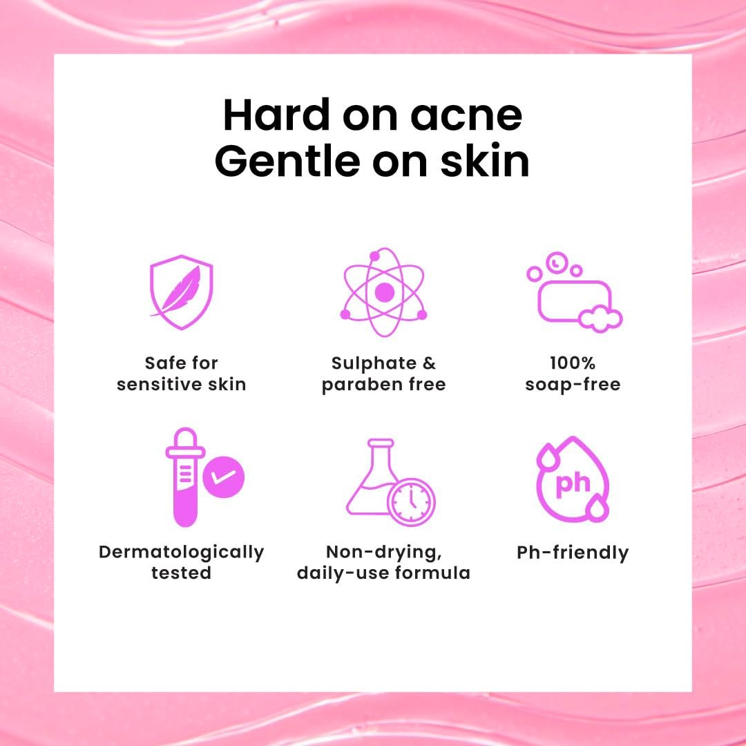 Foxtale Oil & Acne Control Face Wash | 2% Salicylic Acid + Niacinamide + cica | Fights Acne, Controls Oiliness & Soothes Face | for Oily, Acne & Combination Skin | Men & Women, 150 ml thumbnail