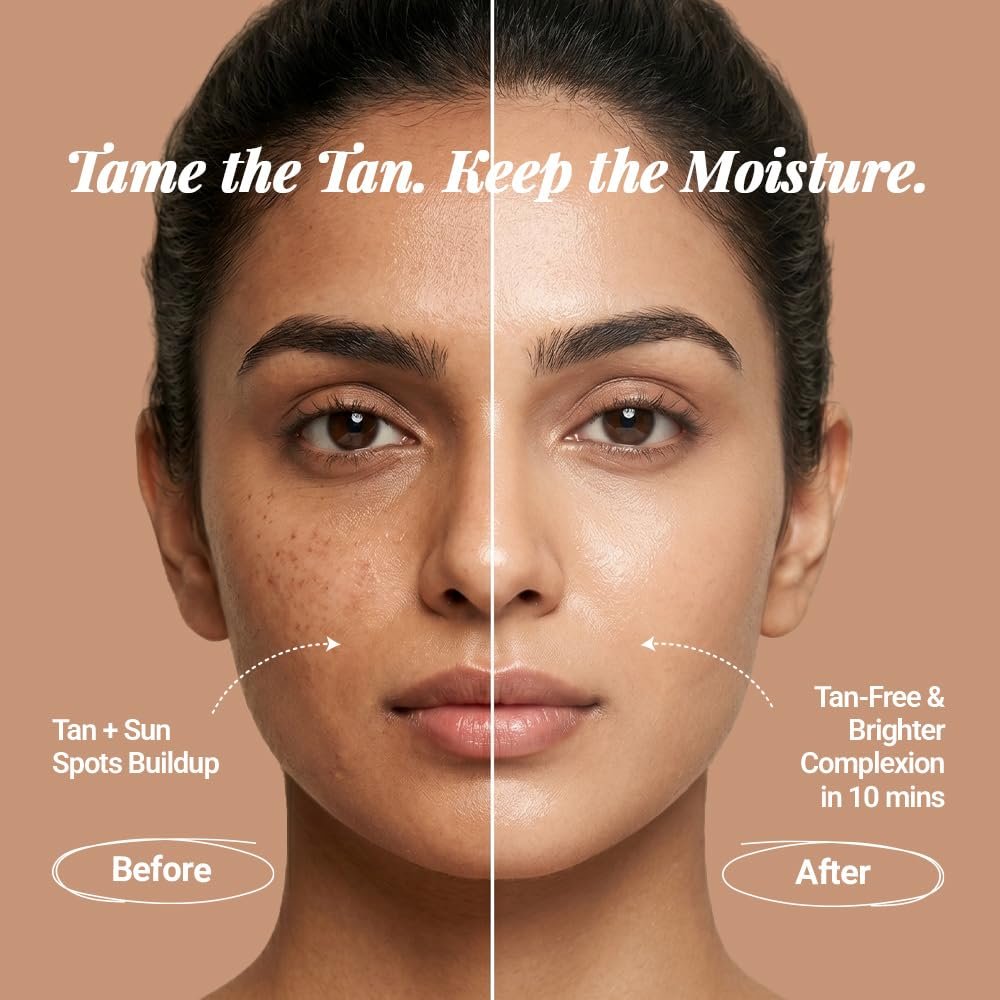 Be Neude un_mask Instant De-Tanning, Hydrating & Brightening Face Mask | Dry Skin-Friendly Facial Mask for Smooth, Soft & Radiant-Looking Skin | 15ml thumbnail