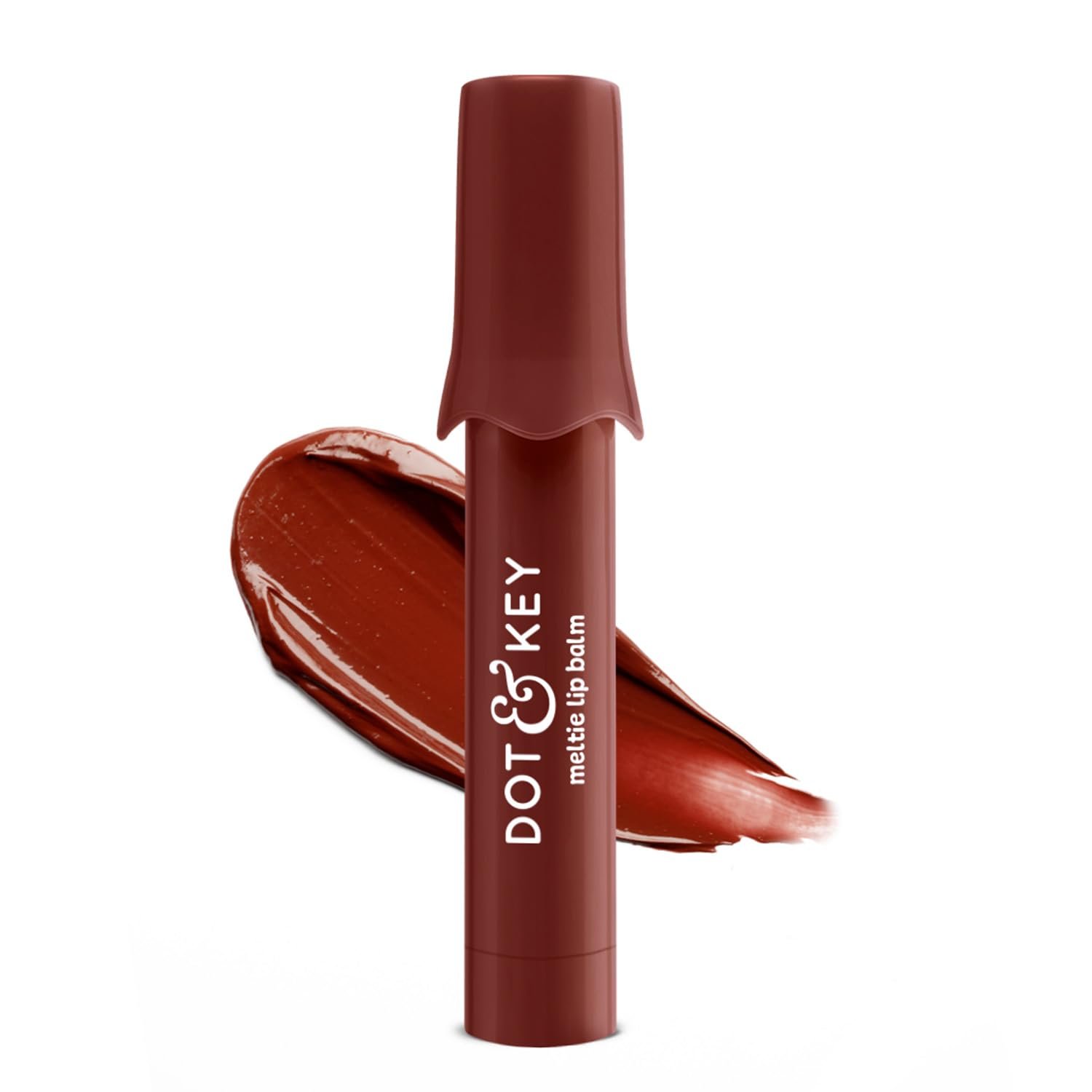 Dot & Key Meltie Lip Balm SPF 50+ With 2% Kojic & Vitamin C | Hydrates Dry, Chapped Lips, Lightens Pigmentation, Brightens Lips | Cocoa Creme | 4g