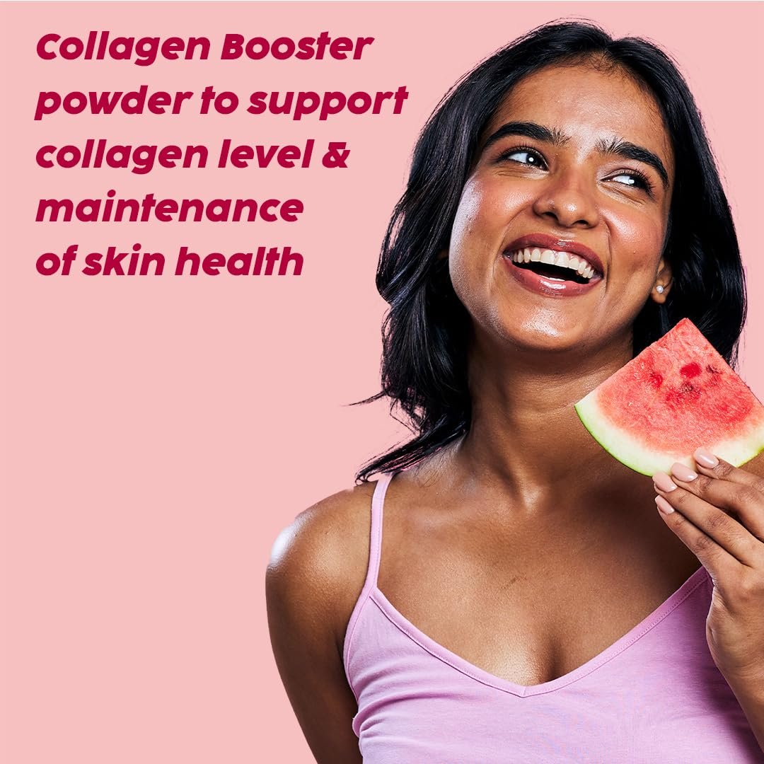 PLIX – THE PLANT FIX | Collagen Booster Powder to Support Healthy Skin | Supports Collagen Production, Antioxidants & Skin Health | Vitamin C, Hyaluronic Acid, Rose (200 g) thumbnail