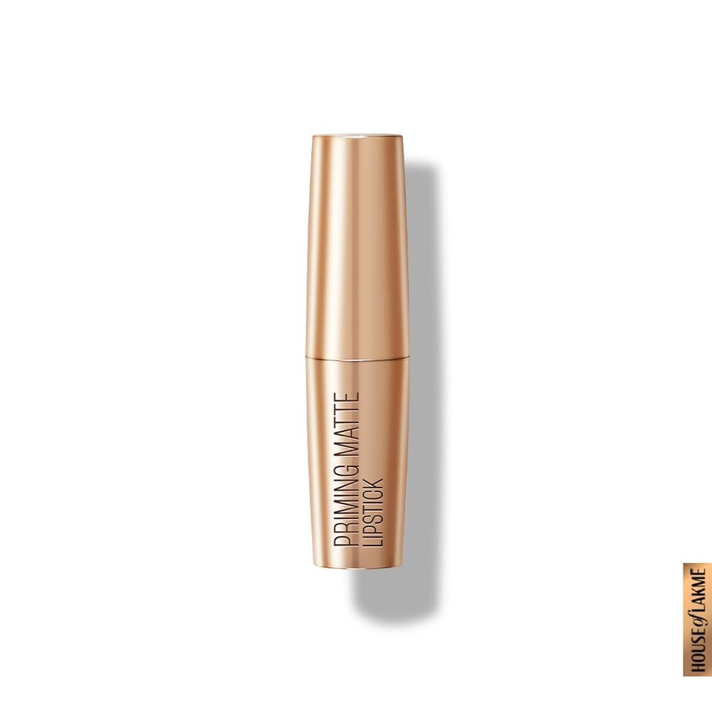 LAKMÉ Powerplay Priming Matte Lipstick, Smooth Matte Finish Caramel Latte, 3.6g thumbnail