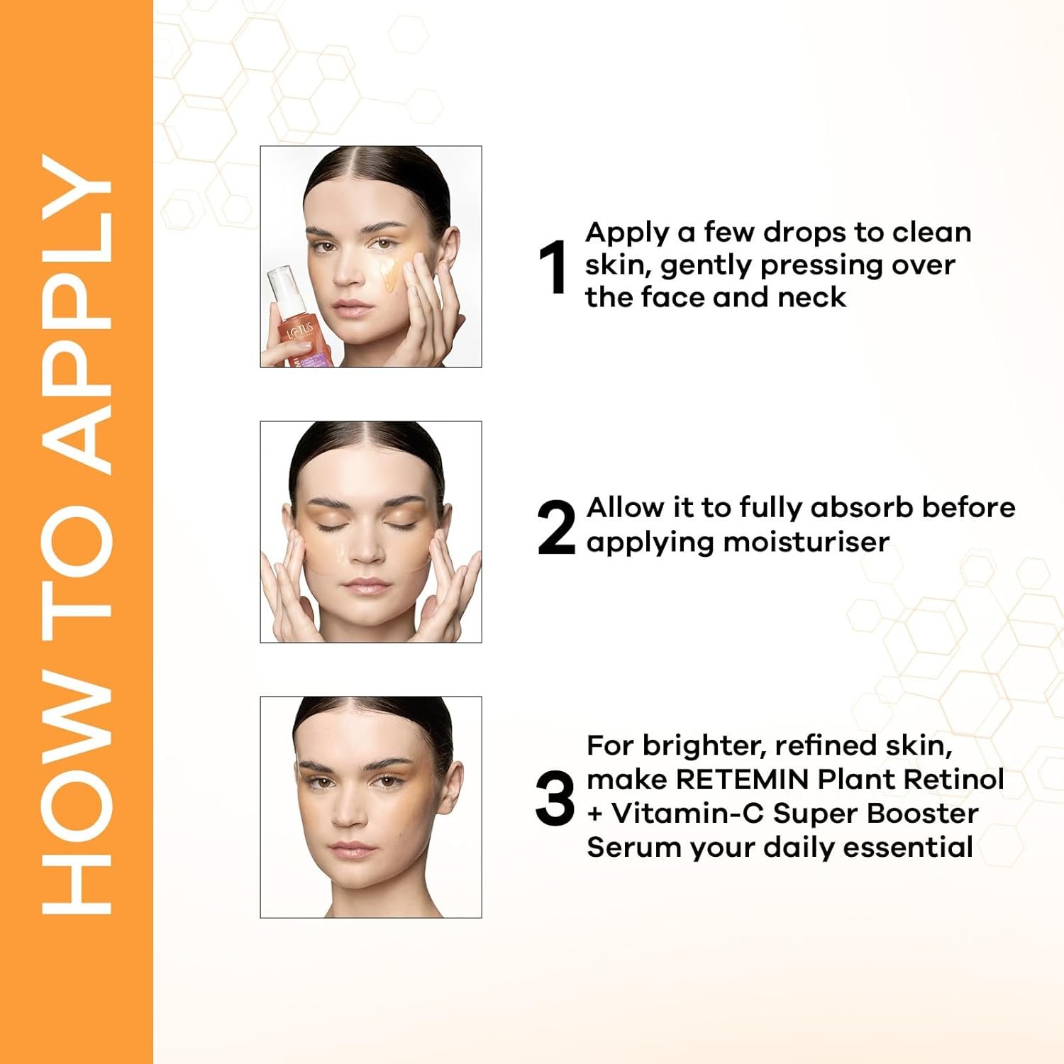 Lotus Professional Retemin Plant Retinol + Vitamin C Brightening Super Booster Face Serum 30ml thumbnail