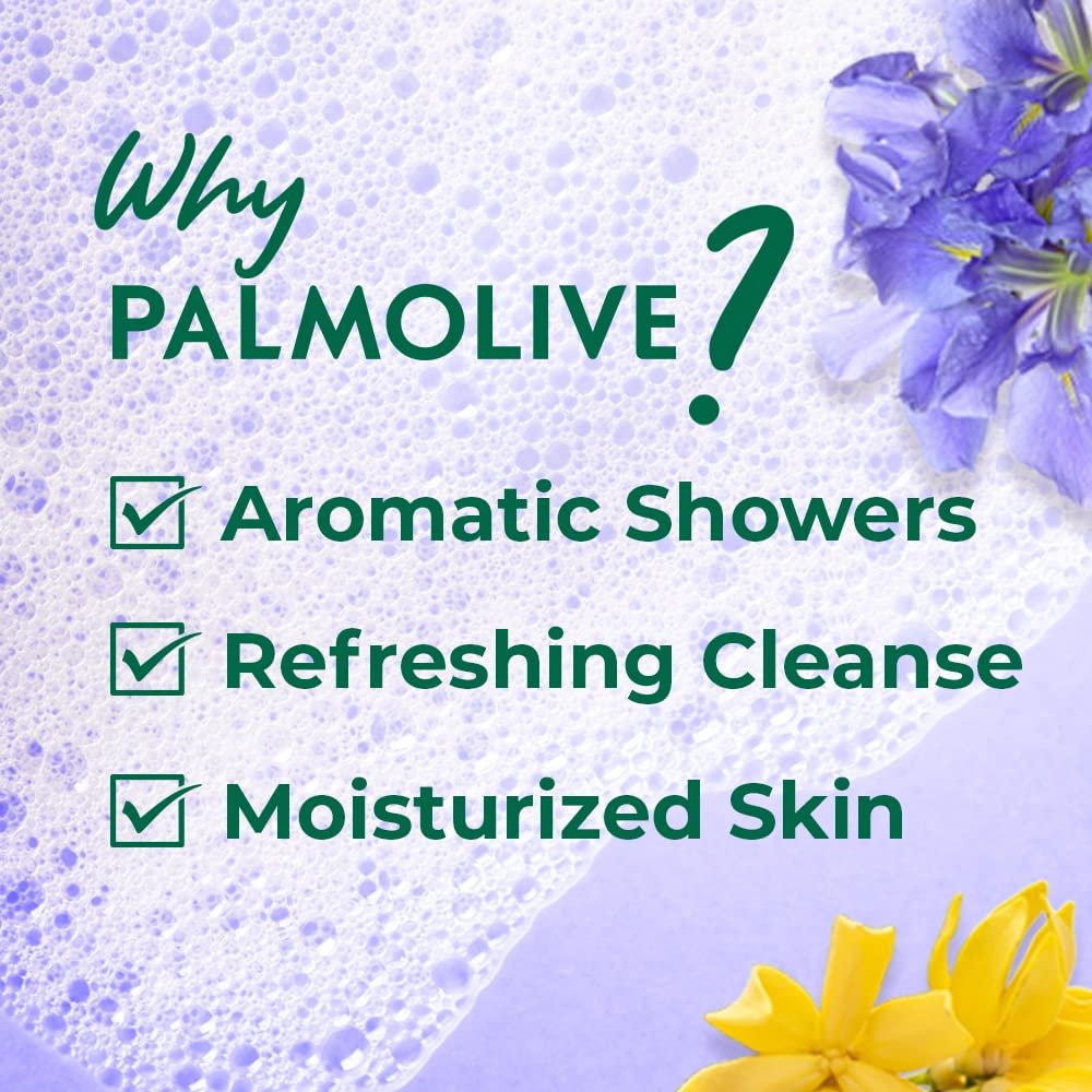 Palmolive Aroma Absolute Relax Body Wash, 250ml Shower Gel Single Bottle with a Free Loofah, 100% Natural Ylang Ylang Essential Oil & Iris Extracts for a Soft and Smooth Skin thumbnail