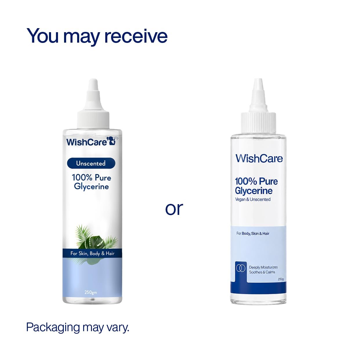WishCare Unscented Glycerine Gel for Skin Care | 100% Pure & Vegan | Hydrating & Moisturizing Gel for Soft, Smooth & Supple Skin | 250g thumbnail