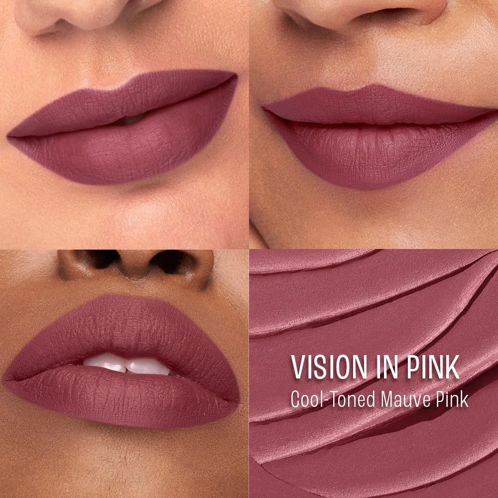 Lakme 9to5 Lip Tattoo Matte Slim Stick, Vision in Pink, 2g, for Intense Color and Full Coverage, with Bakuchiol and Vitamin E, Smudgeproof and Waterproof, Long-Lasting Lipstick for Women thumbnail