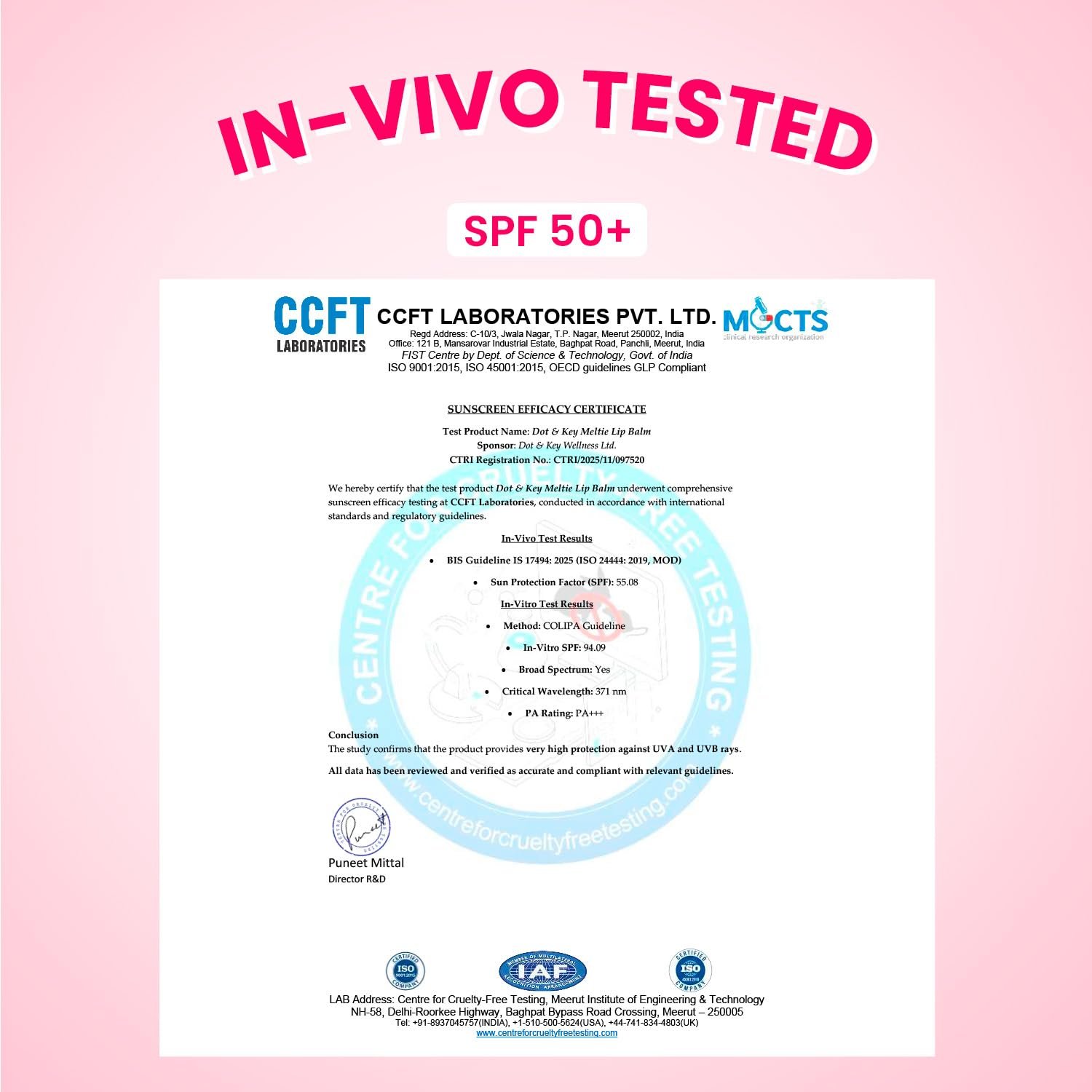 Dot & Key Meltie Lip Balm SPF 50+ In-Vivo Tested With 2% Kojic & Vitamin C | Hydrates Dry, Chapped Lips, Lightens Pigmentation, Brightens Lips Berry Crumble | 4g thumbnail