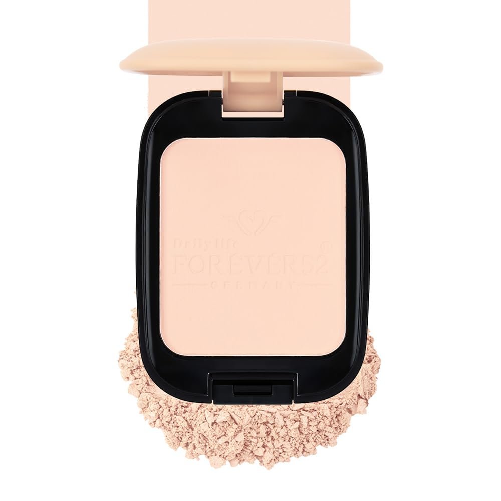Daily Life Forever52 Dual Wet And Dry Compact + Makeup Setting Powder | Matte Finish | Lightweight | Long Lasting | Enriched With Vitamin E | Vegan -Whiteray-WD001