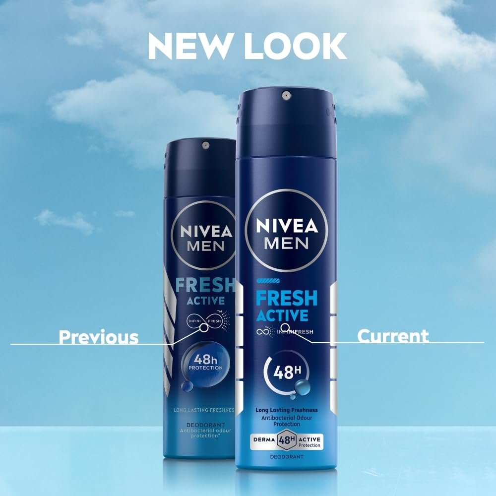 NIVEA Men Fresh Active Deodorant Spray 150ml thumbnail